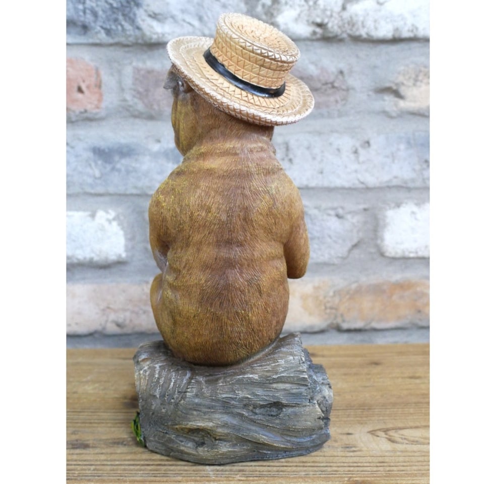 image 1 of Gifts Direct 2 U Holiday Bulldog Ornament | Brown