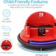 image 5 of Alivio Remote Control Bumper Car for Kids, 360° Spin with Lights, Music & Safety Belt (Red)