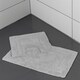 image 2 of Showerdrape Pinnacle Grey 2 Piece 100% Cotton Bath Mat Set | Multi | 1