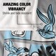 image 3 of Looney Tunes Squares Blanket - Multicoloured - One Size