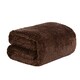 image 1 of OHS Luxury Honeycomb Waffle Blanket, 125x150cm - Chocolate