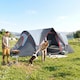 image 2 of Outsunny 5 Man Camping Tent, 3000mm Hiking Shelter, Grey