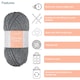 image 2 of Trimits Chunky Knitting Yarn 6 x 100g Acrylic Knitting & Crochet Wool Soft Touch Machine Washable OEKO-TEX