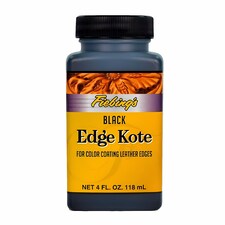 Fiebing's Edge Kote - Leather Edge Sealer and Finisher 4oz | Black | Black