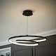 image 2 of ValueLights Infinity Black Loop Integrated LED Ceiling Light | Black