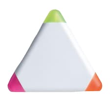 MidOcean Triangular ABS Plastic Highlighter - White - One Size