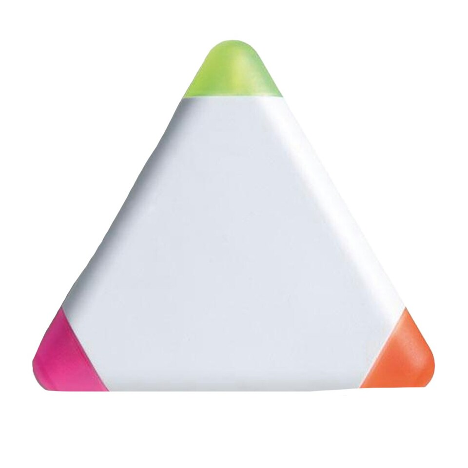image 1 of MidOcean Triangular ABS Plastic Highlighter - White - One Size