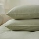 image 7 of Touch Of Linen - Pistachio Green - Pillowcase Pair Green | Pistachio Green