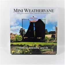 Mini Yacht Weathervane - Steel - L38 x W38 x H52 cm - Black