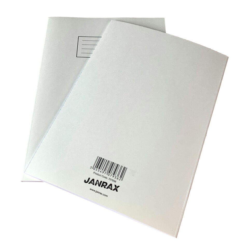 image 1 of Janrax A4 White 80 Pages Feint and Ruled Exercise Book