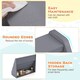 image 2 of COSTWAY Kids Bookshelf 5-Tier Wooden Toddler Book Shelf Stand-Grey