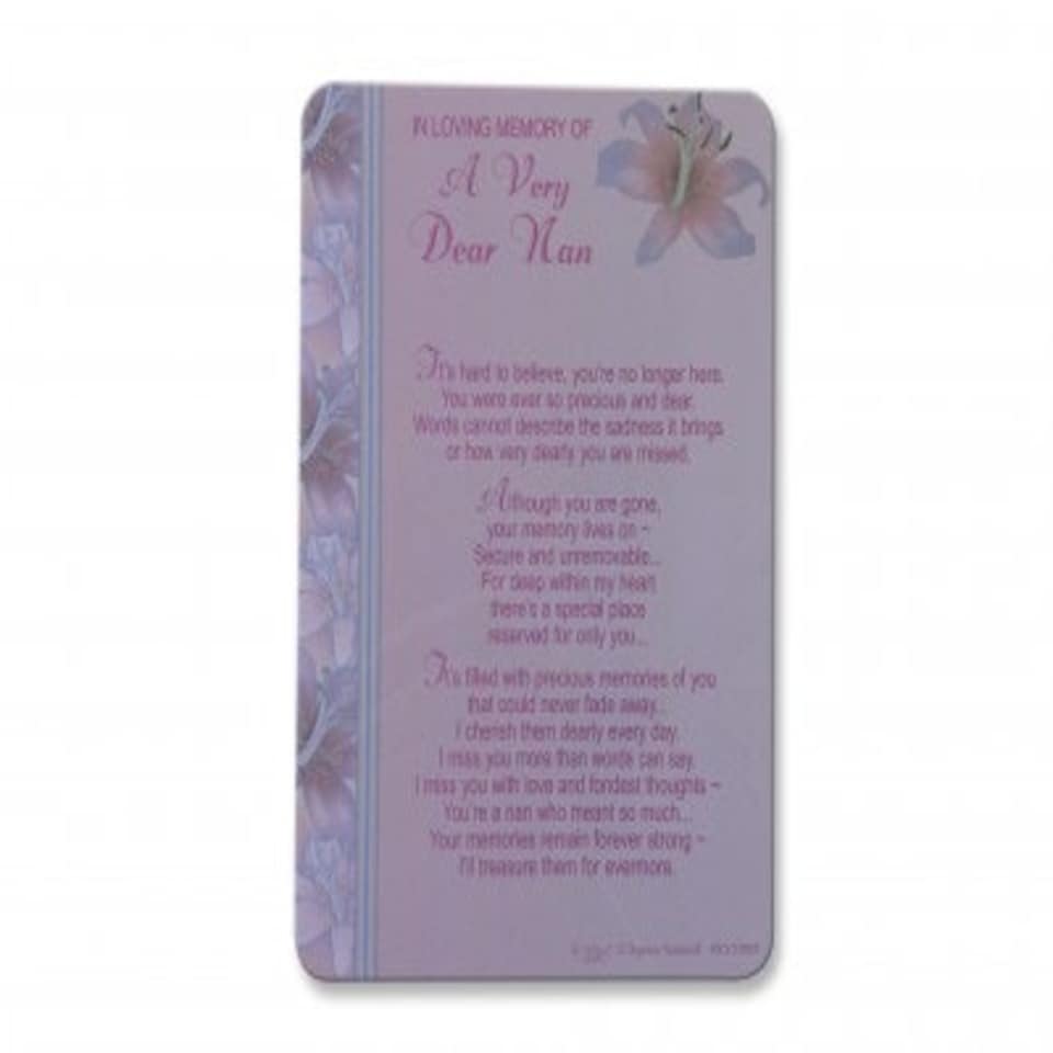 image 1 of In Loving Memory of a very Dear Nan Graveside Card