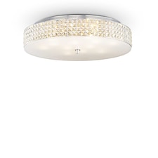 Roma 12 Light Large Flush Ceiling Light Chrome, G9