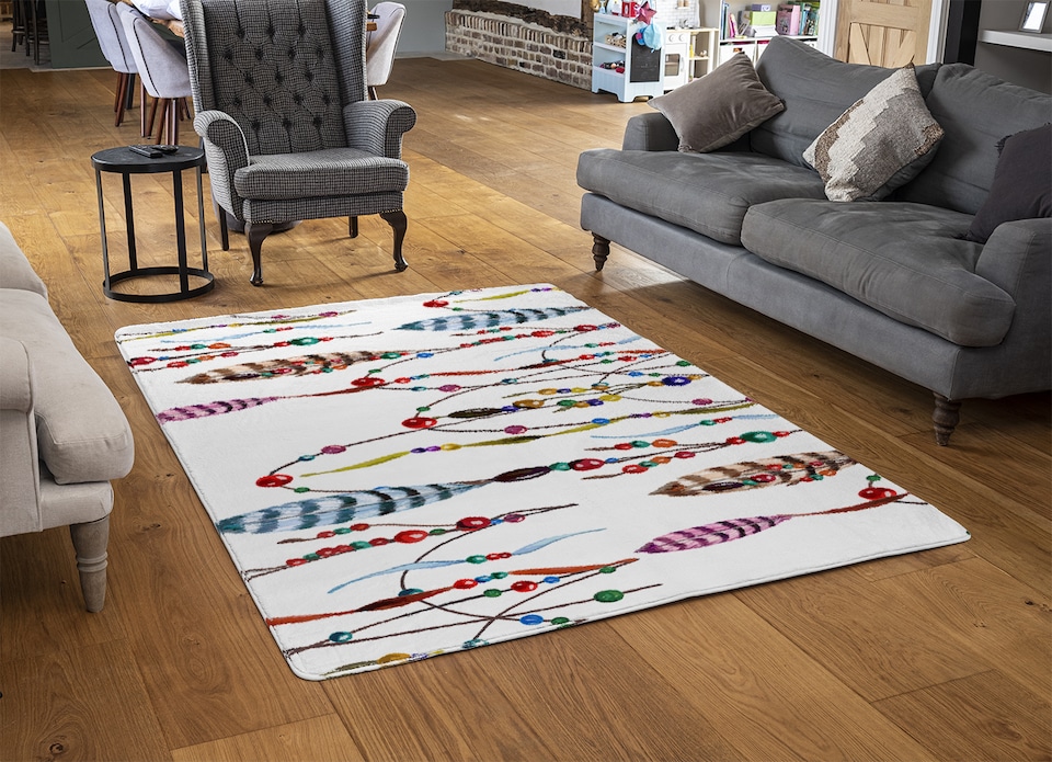 image 1 of Ribbon & Bead Rug | Multi