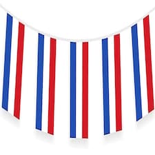 Netherlands Flag Rectangle Party Bunting 10m with 20 Flags