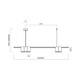 image 5 of Milagro Pendant Light (Strip) Genesis White 5xGU10
