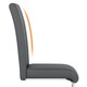 image 6 of Yaheetech  Set of 2 Dining Chairs Faux Leather Chairs with Metal Legs Grey | Dark Grey