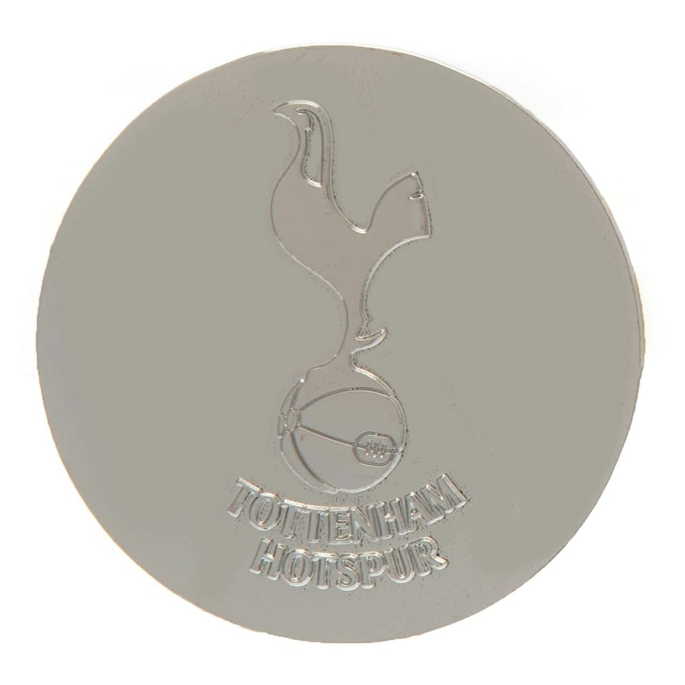 image 1 of Tottenham Hotspur FC Alloy Crest Car Badge - Silver - One Size