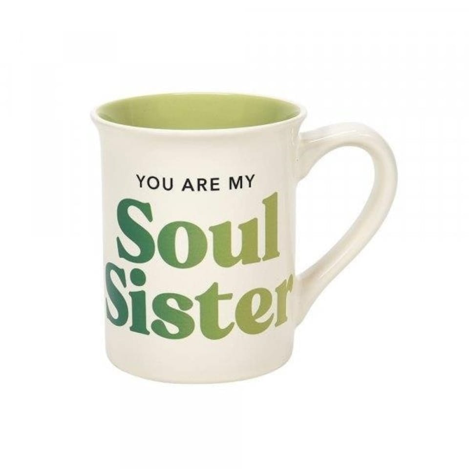 image 1 of Our Name Is Mud Ceramic Mug Soul Sister Best Friend 454ml White