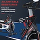 image 4 of Homcom Exercise Bike Adjustable Resistance Indoor Cycling Machine