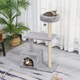 image 7 of PawHut Cat Tree Tower Indoor with Condo Sisal Scratch Post, 96cm Tall, Grey
