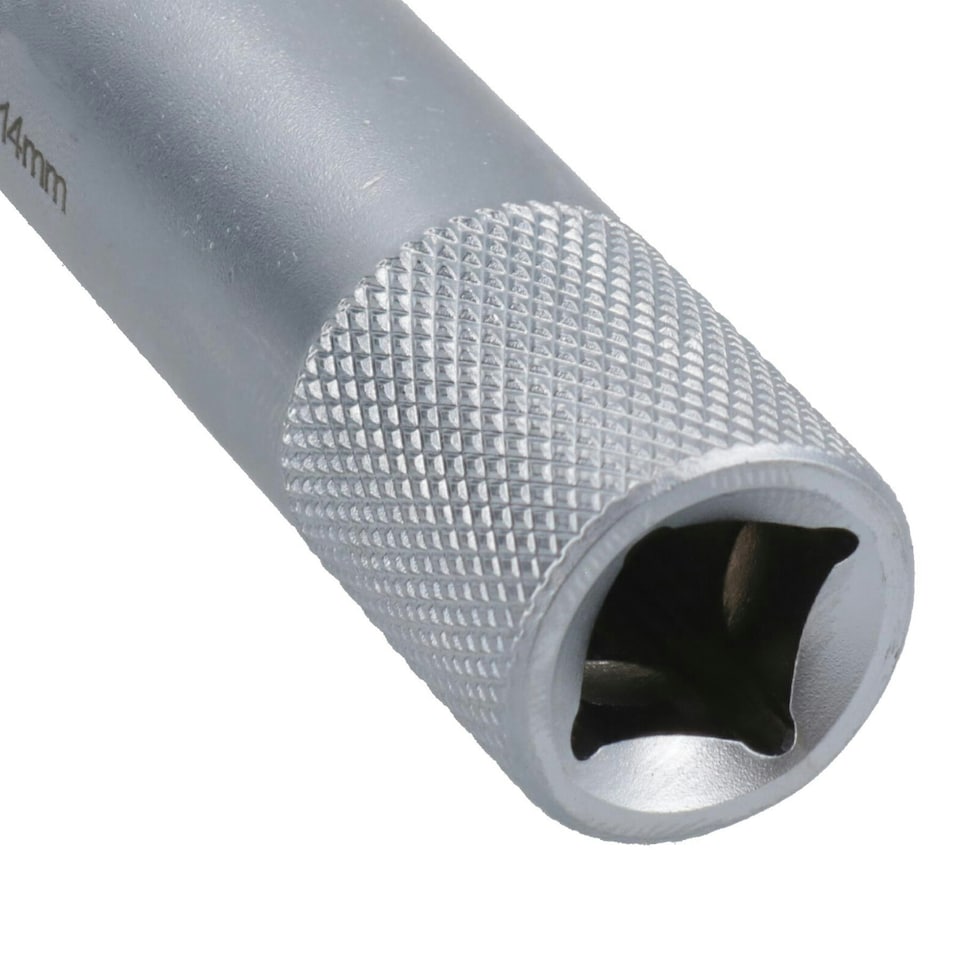image 1 of 14mm Extra Long Spark Plug Socket With Internal Magnetic Thin Walled 3/8in.