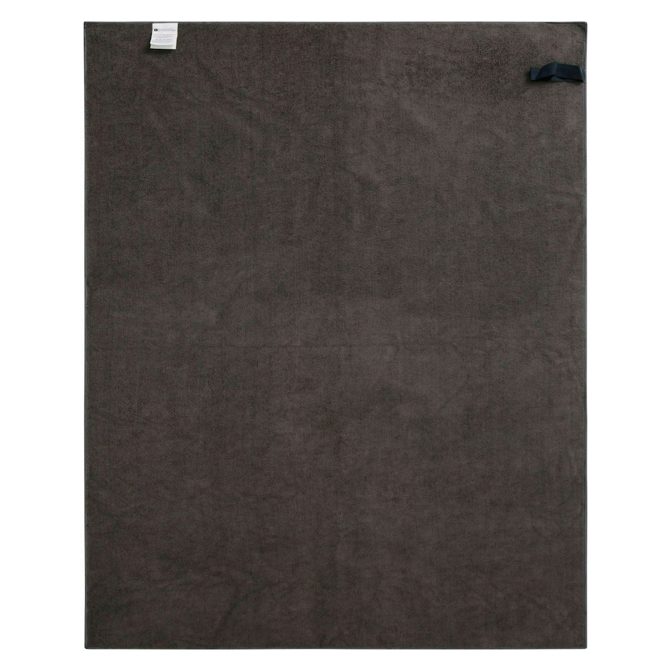 image 1 of Mountain Warehouse Micro Towelling Towel Absorbent Swimming Travel Accessory Grey | Charcoal | One size