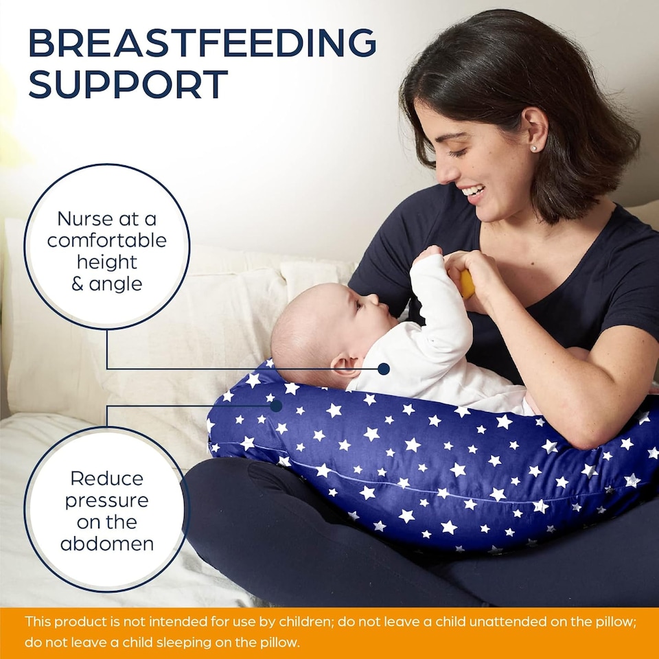 image 1 of Niimo XXL Pregnancy & Nursing Pillow | Full Body Maternity Support Pillow with Removable Cotton Cover