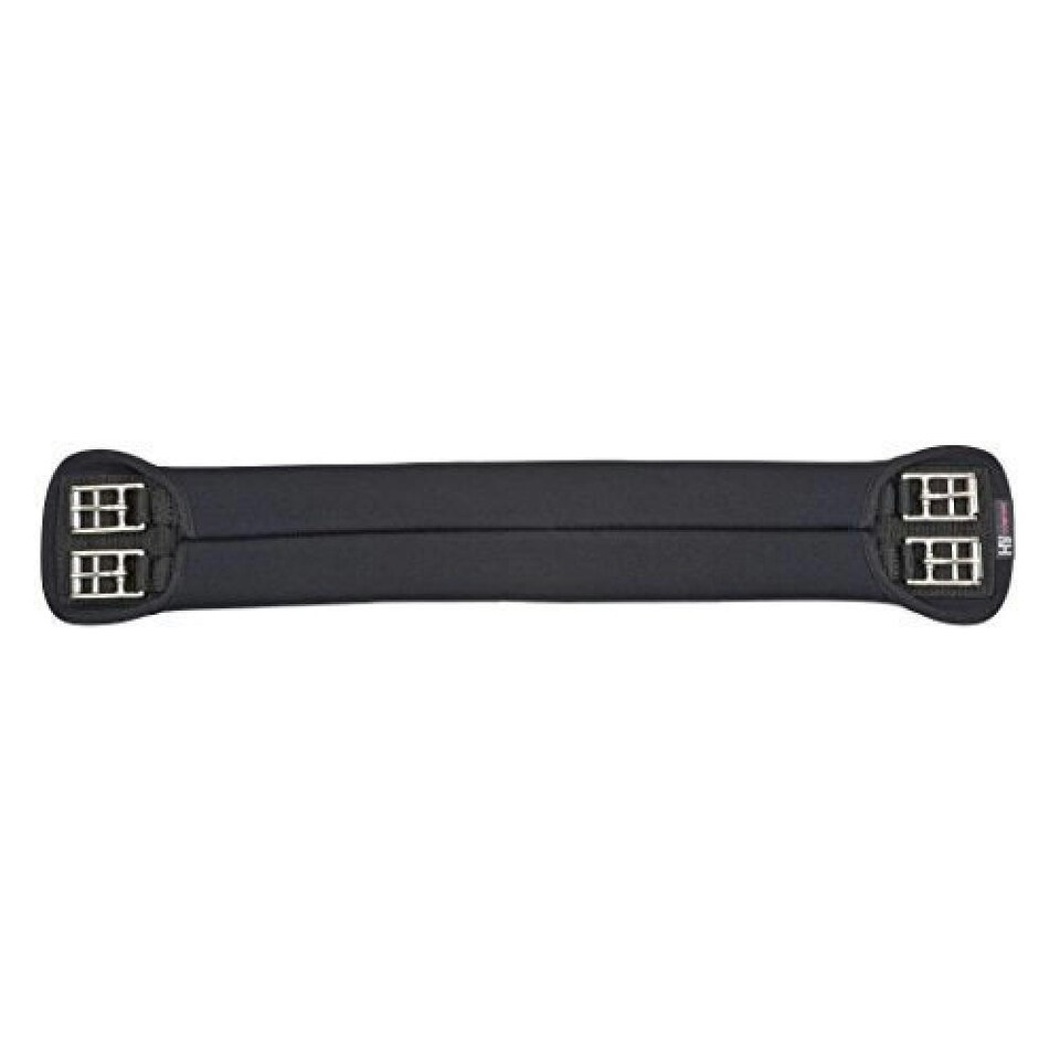 HyCOMFORT Neoprene Dressage Girth Elasticated At Both Ends - Black - 30in