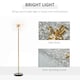 image 3 of HOMCOM Floor Lamp, Crystal Fireworks Standing Lamp, Metal Golden Pole Tree Lighting with Foot Switch, 8 Lights, G9 Bulb Base, for Living Room, Bedroom