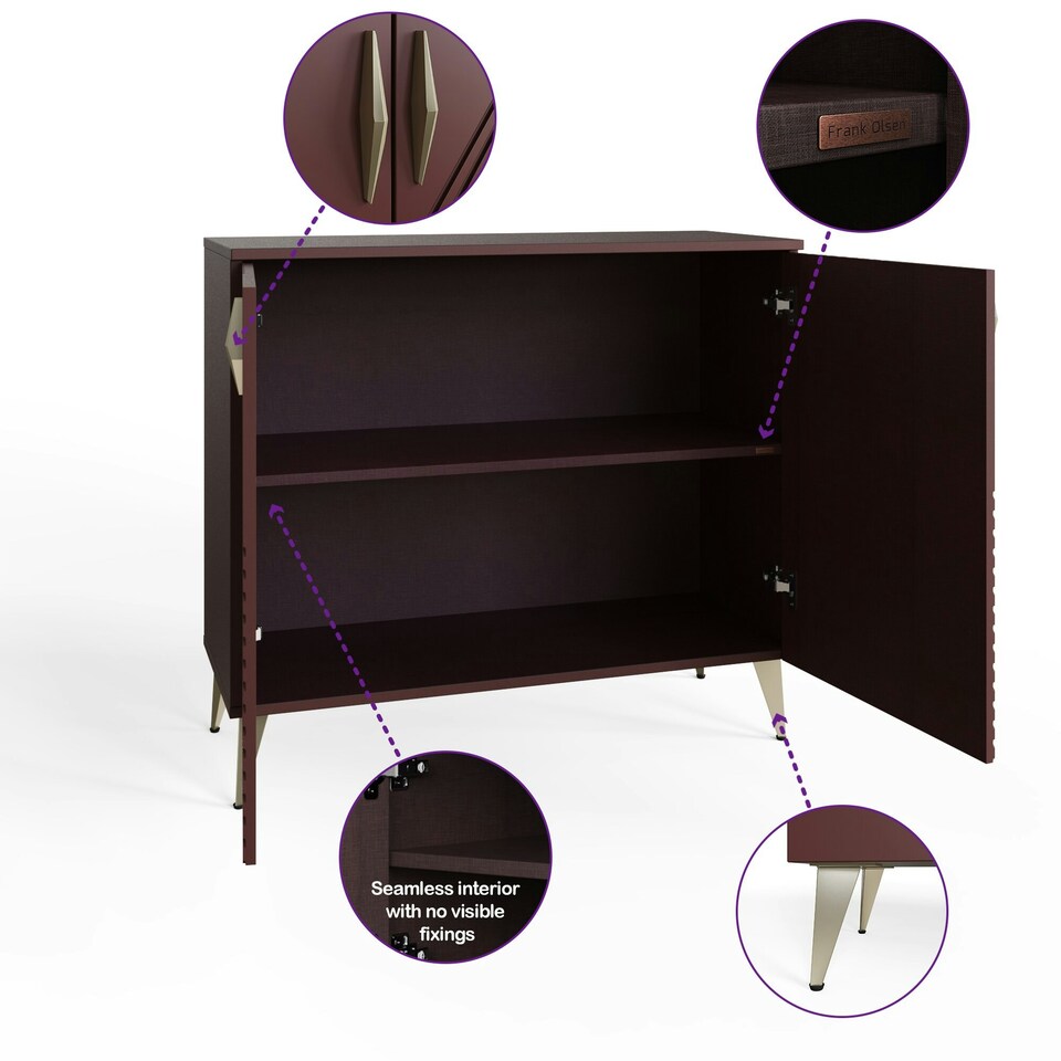 image 1 of Frank Olsen Ava Tall Sideboard Purple | Mulberry