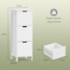 image 9 of Vonhaus Holbrook Bathroom Storage Drawers with 3 Drawers Freestanding