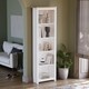 image 1 of Vida Designs Arlington 5 Tier Bookcase Shaker Style Display Storage, White & Oak