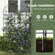image 5 of COSTWAY 2 Pack Garden Trellis Metal Trellis for Climbing Plants