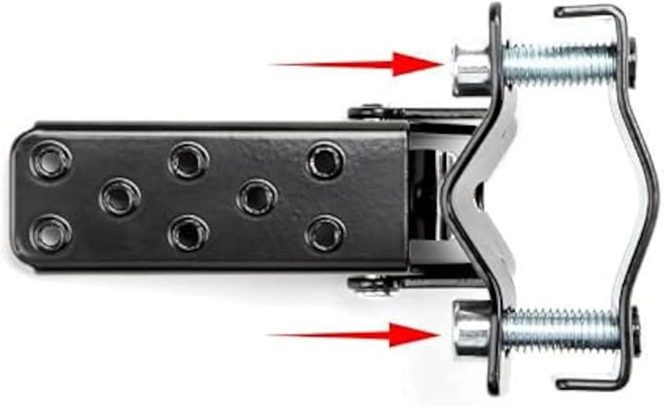 image 1 of London Boutique A Pair Universal Foldable Foot Pegs Pedals, Clamp-on Frame Mount Footrest for Ebike, Motorcycle, MTB, ATV, Scooter, UTV & Go Karts