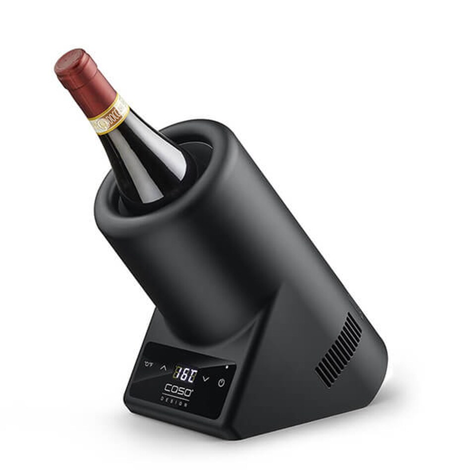 image 1 of Caso Design VinoCase Black Tabletop Wine Cooler