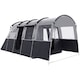 image 1 of Outsunny 8-Person Camping Tent Tunnel Design with 4 Large Windows Dark Grey
