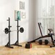 image 8 of SPORTNOW Olympic Weight Plates Set for Home Gym, 2 x 5kg, 2 x 2.5kg, Black