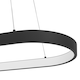 image 4 of EGLO Codriales Modern Black LED Oval Pendant Light WBS Black