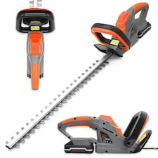 Terratek 20V Cordless Hedge Trimmer 1 Battery & 1 Charger | Grey | Grey | 1