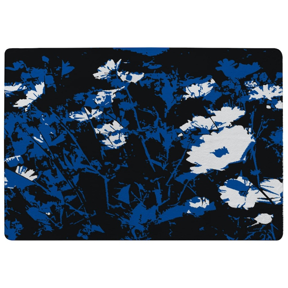 image 1 of Field of Flowers (Rug) Blue | Medium: 80x150cm