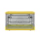 image 1 of Living and Home Transparent Folding Storage Box with Wheels, Yellow Yellow