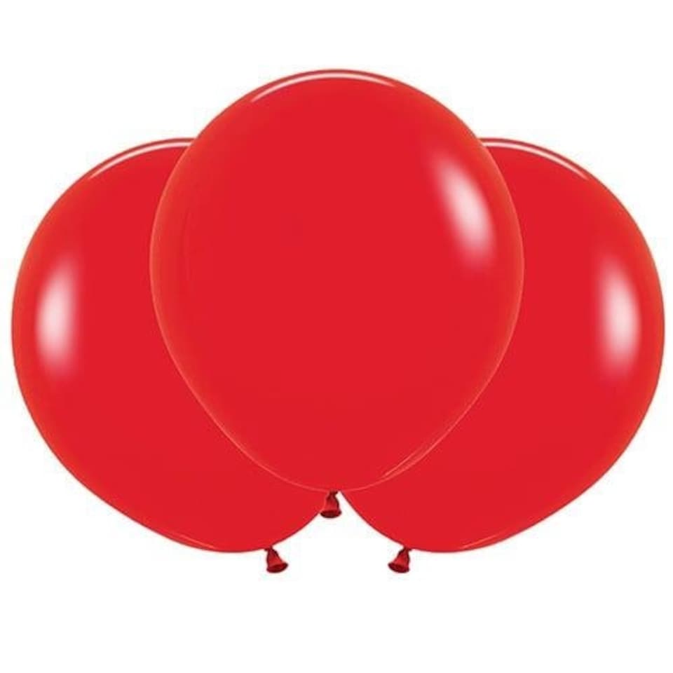 image 1 of Fashion Solid Ruby Red Sempertex Biodegradable Latex Balloons 45cm / 18 in - Pack of 25