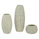image 3 of Lorenzo Tall Fin Vase - Ceramic - L27 x W27 x H70 cm - White White