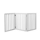 image 1 of Skylos Pet Gate Wooden Dog Fence Baby Safety Barrier Indoor Stairway Doorway