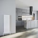 image 2 of Typhoon - White Vertical Radiator H1400mm x W340mm Double Panel