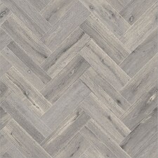 Grey Wood Effect Anti-Slip Vinyl Flooring For Kitchen, Bathroom, 2.3mm Thick Foam Backed