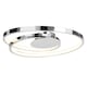image 1 of First Choice Lighting Polished Chrome LED Swirl Flush Fitting Chrome