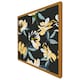 image 4 of Yellow flowers on green (Picutre Frame) Brown | XL