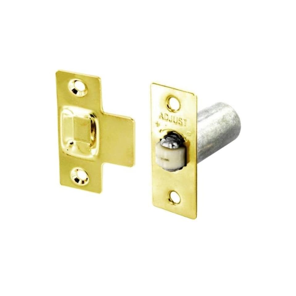 Securit Adjustable Roller Cabinet Catch - Gold - One Size